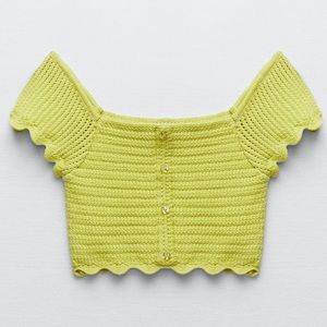 Zara Lime green sweater top